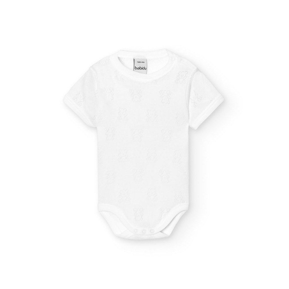 Body manga curta ursinho