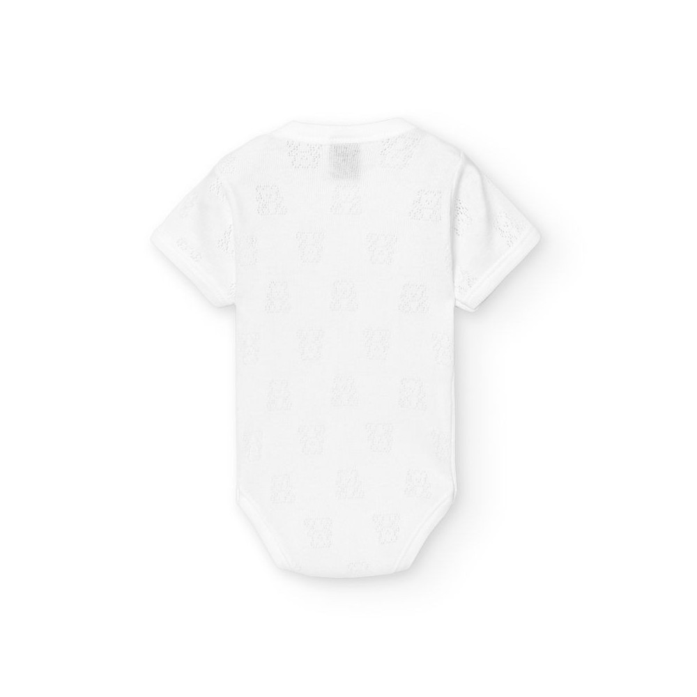 Body manga curta ursinho