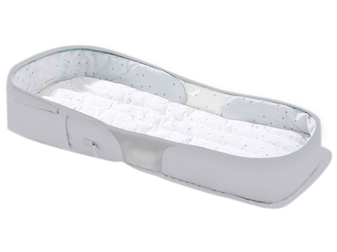 Cama de viagem 2 em 1 Kikkaboo cinza