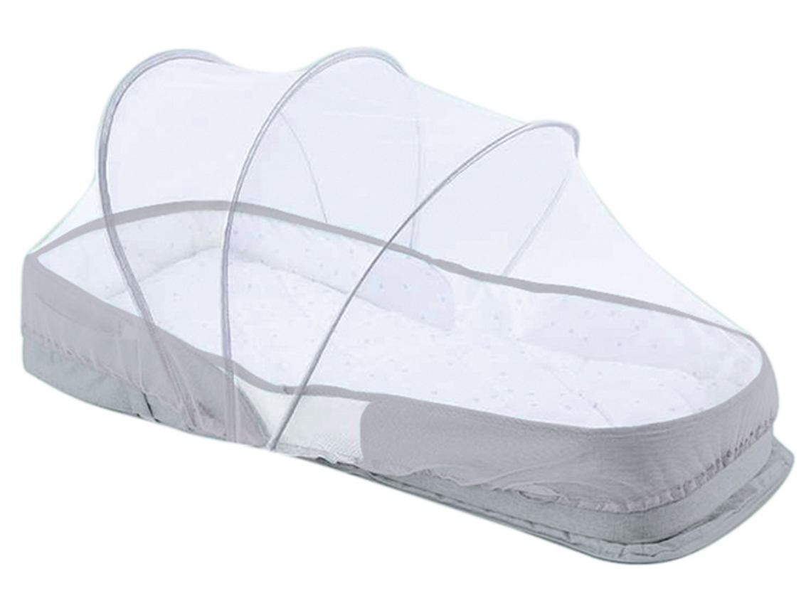 Cama de viagem 2 em 1 Kikkaboo cinza