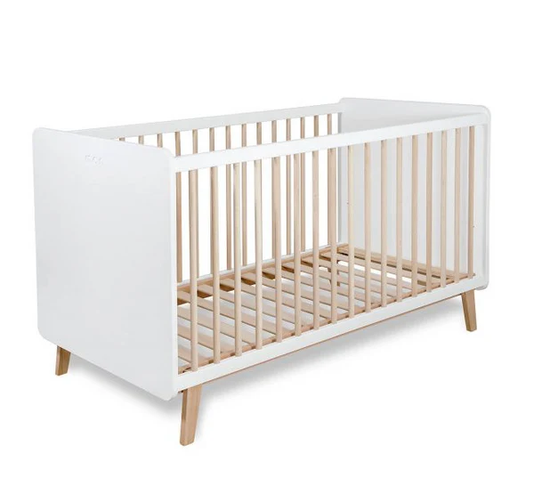 Cama Convertível Micuna Big Trevi – Branco/Madeira