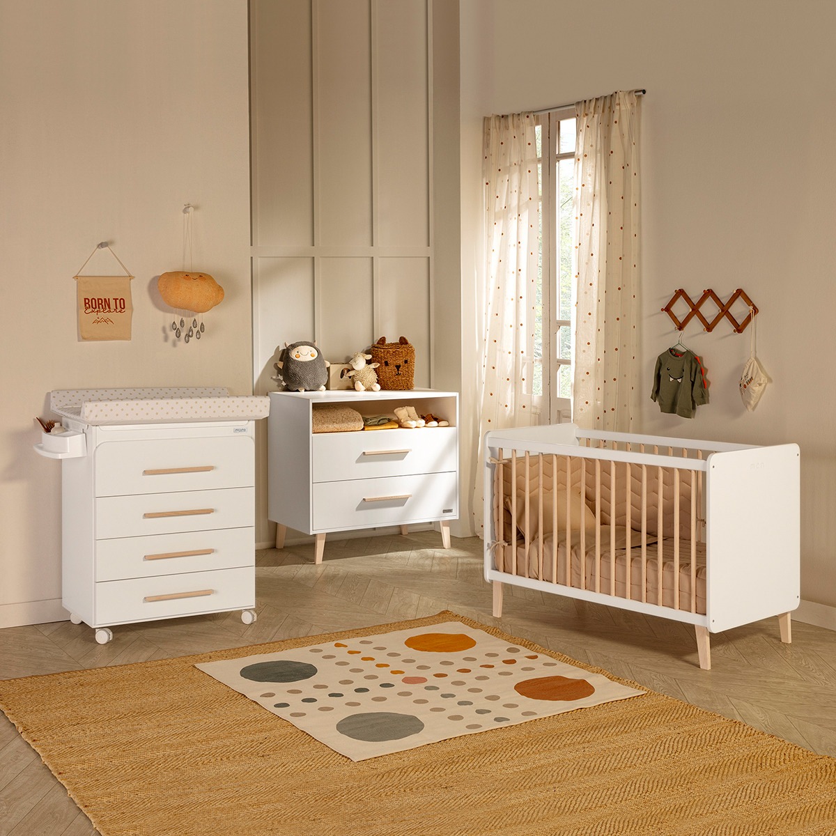 Cómoda  Trevi branco/madeira