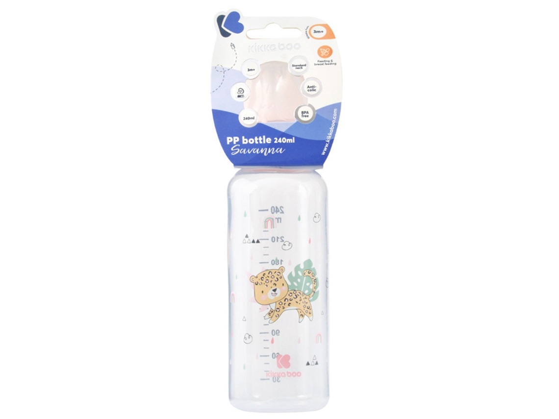 Biberão anticólicas 240 ml Savanna rosa