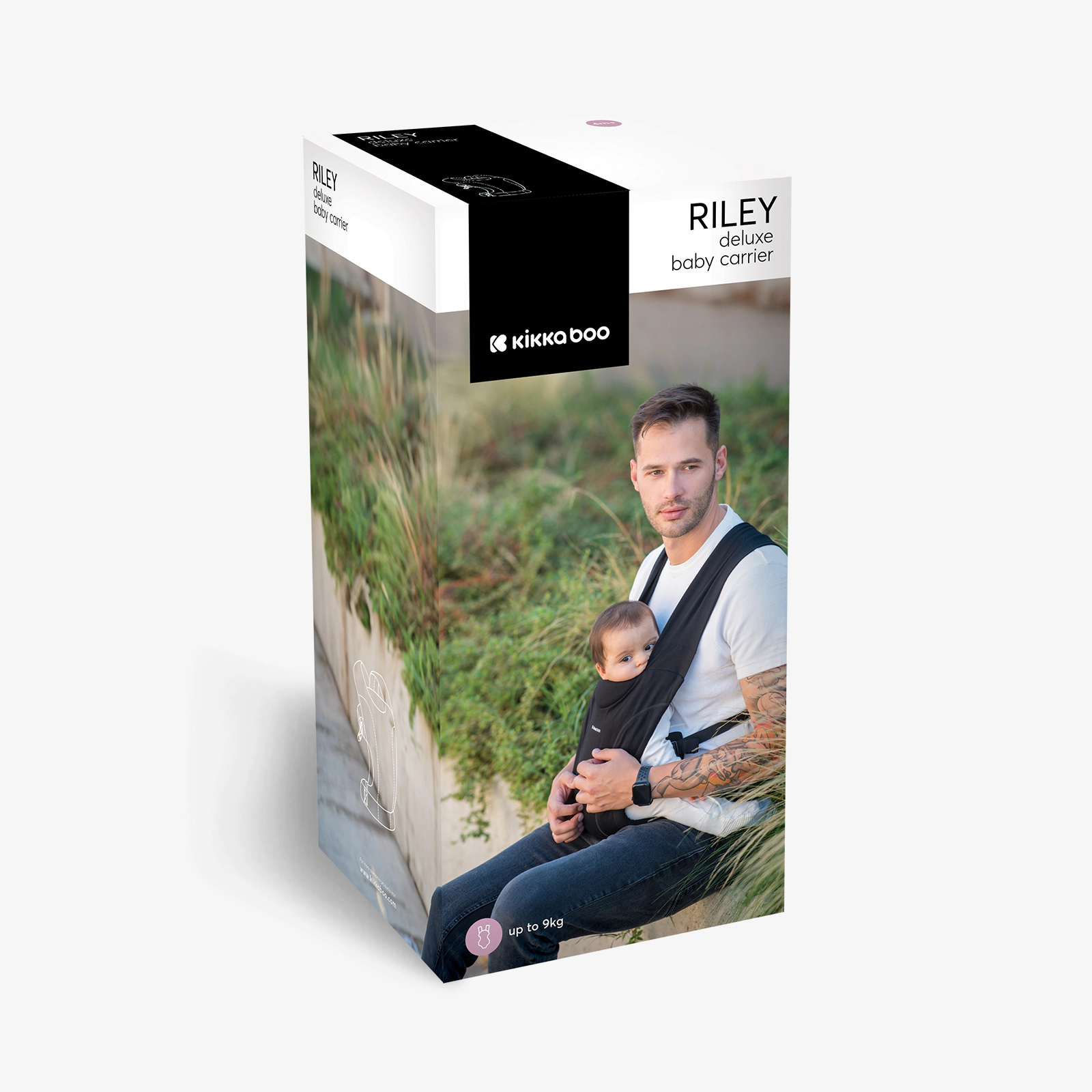 Porta-bebé Riley preto