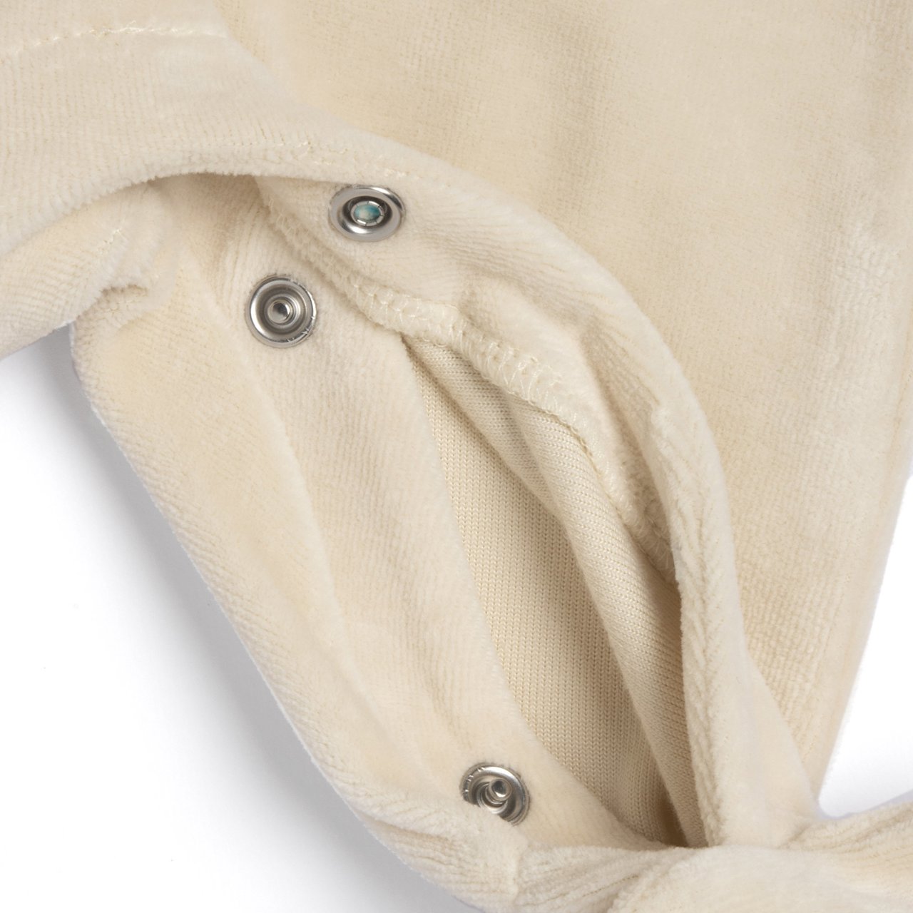 Babygrow abertura no interior da perna