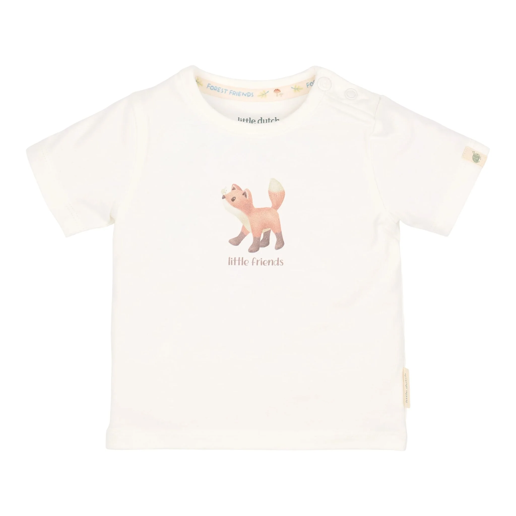 T-shirt white fox