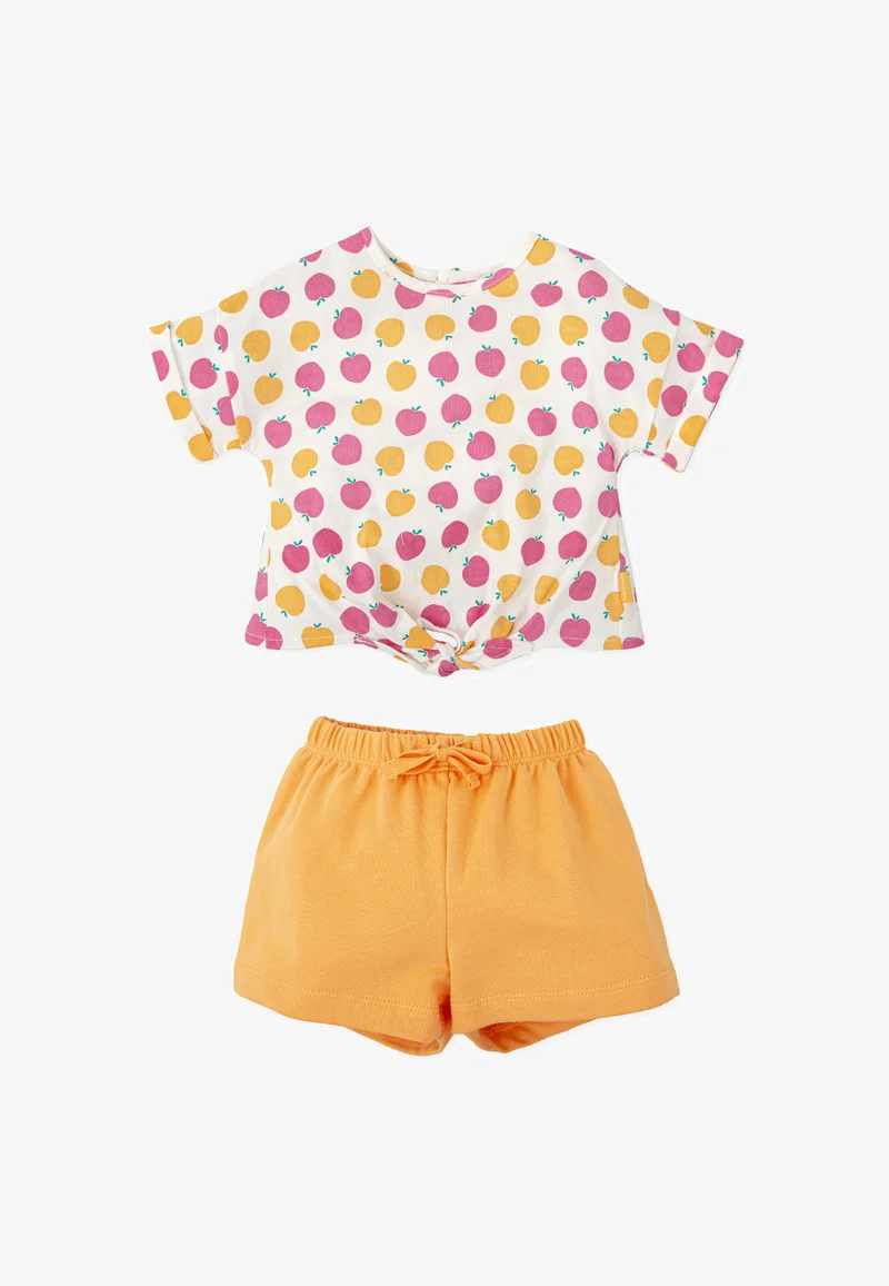 Conjunto 2 pcs pessego menina