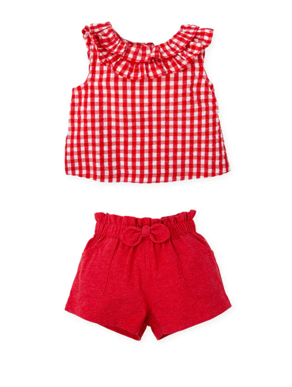 Conjunto 2 pcs menina vermelho