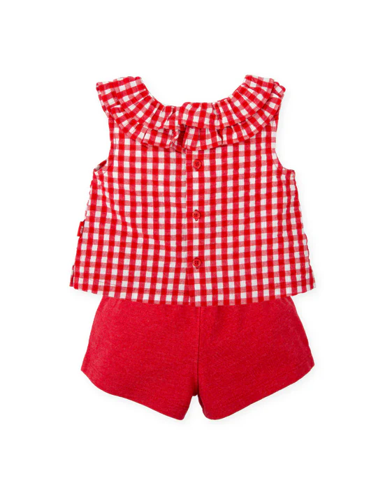 Conjunto 2 pcs menina vermelho