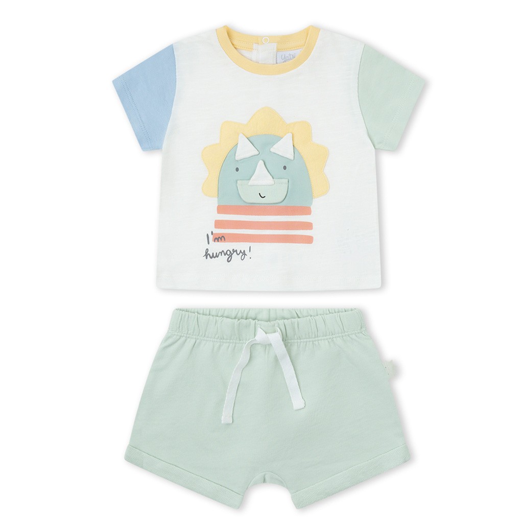 Conjunto 2 pcs dino multicolor