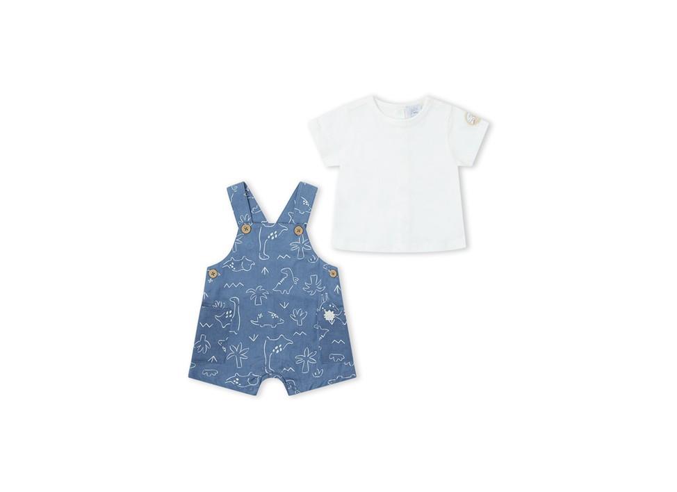Conjunto 2 pcs dino azul escuro