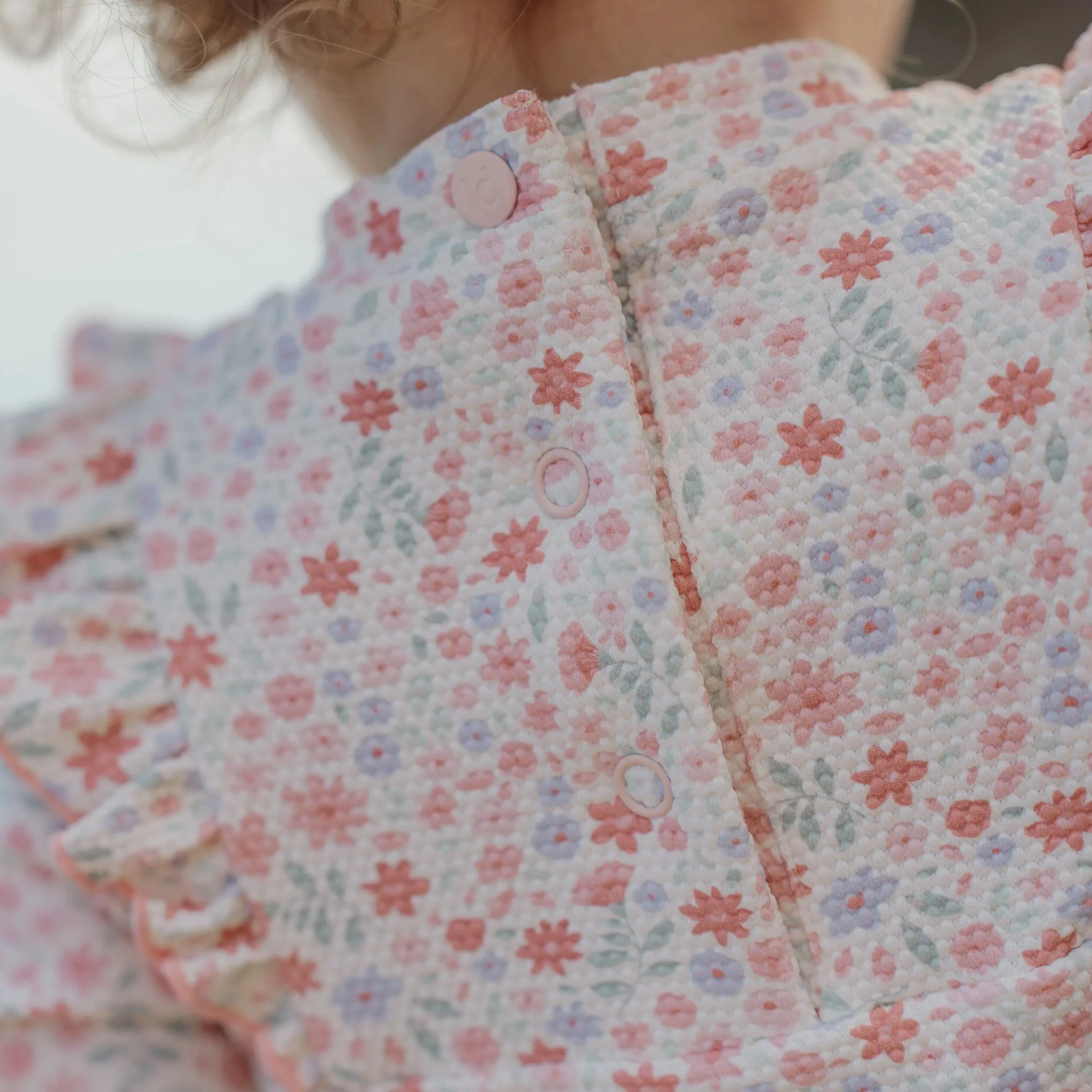 Fato de banho de manga curta - Estampado floral