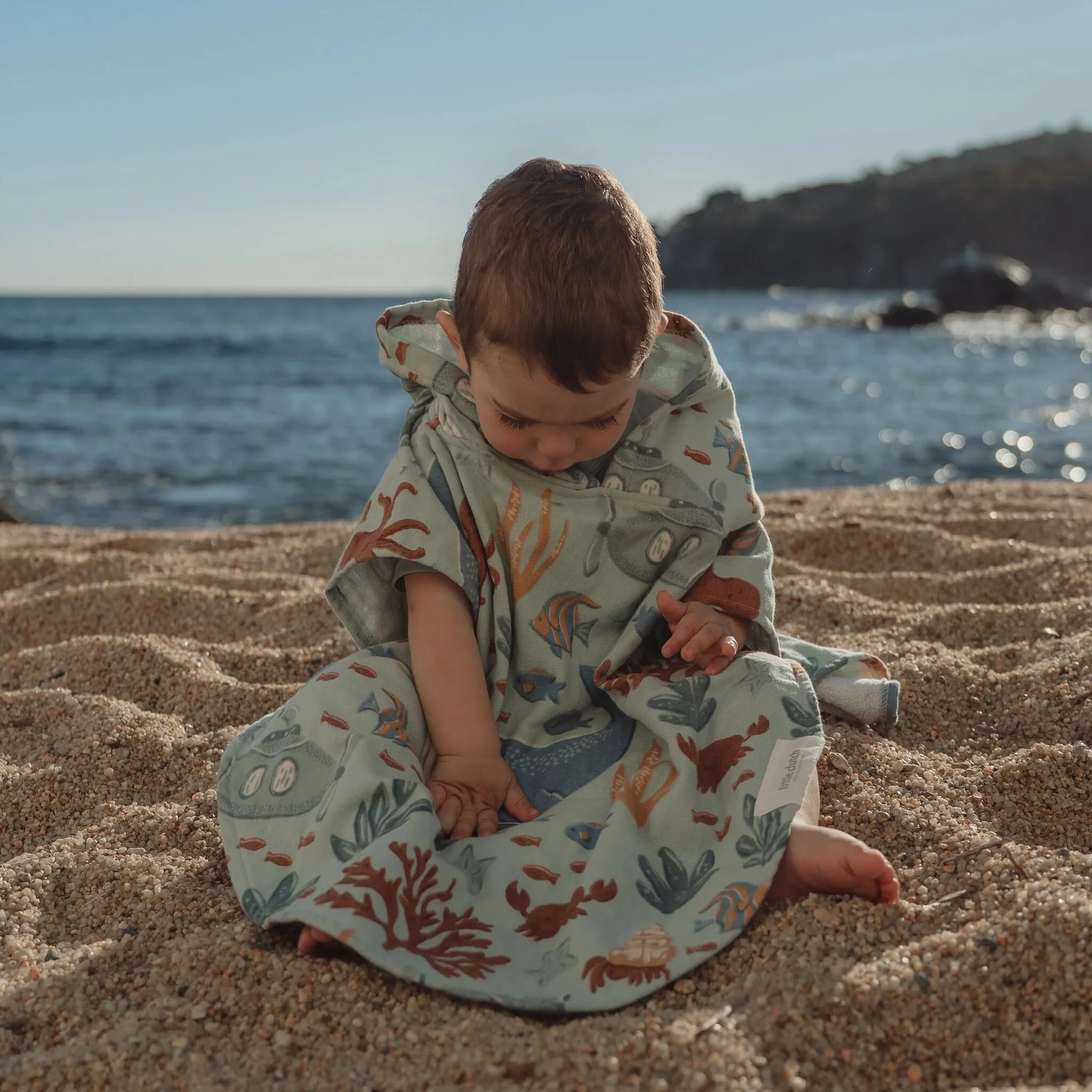 Poncho Ocean World Multicolorido