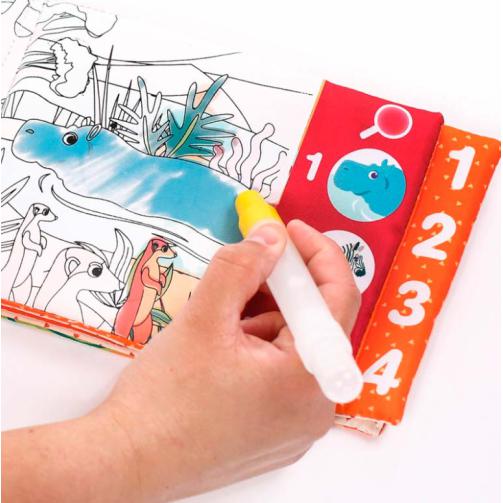 Livro de Colorir no Banho - Savana