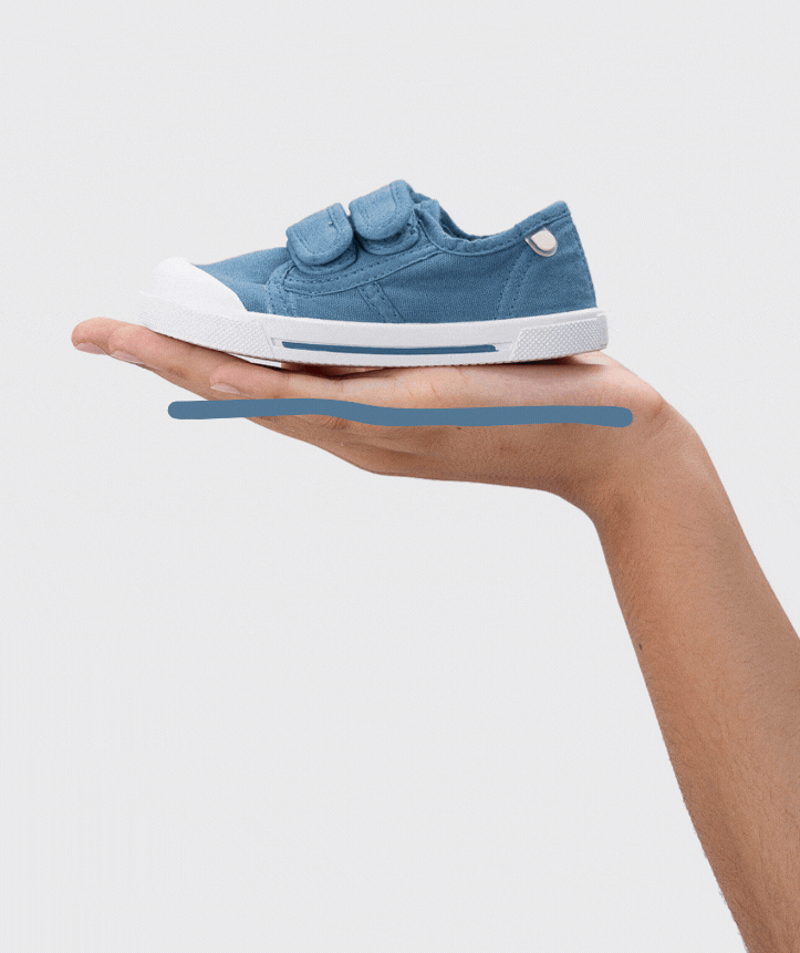 Tênis canvas V. - jeans