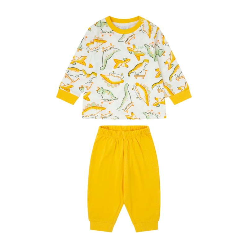 Pijama dinosauros amarello