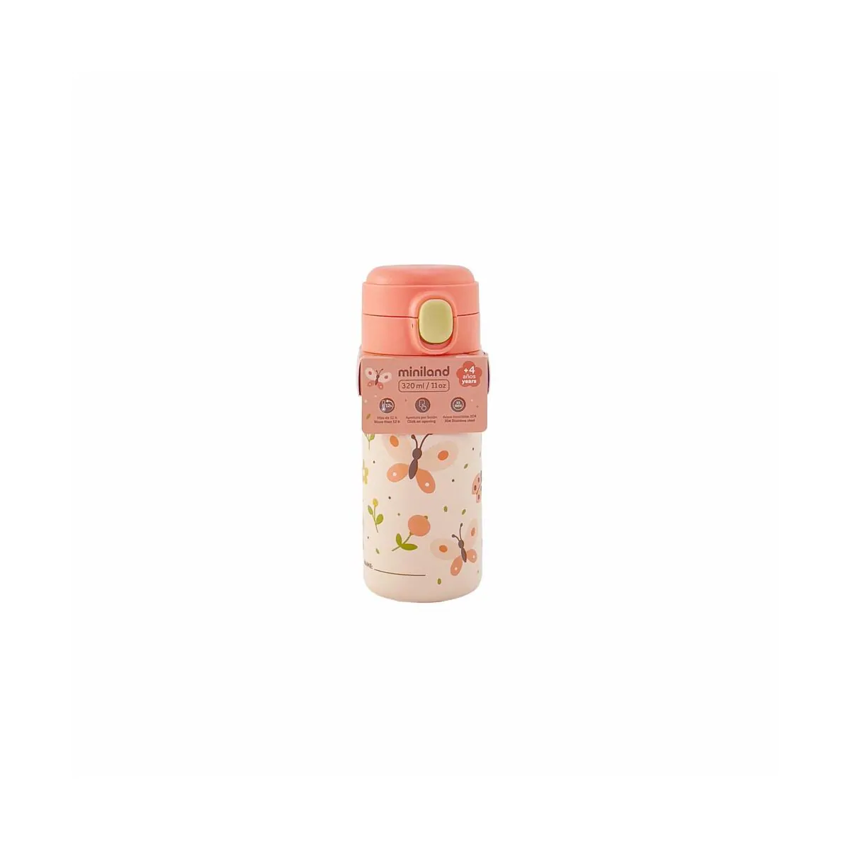 Garrafa de aço 320ml - Butterfly
