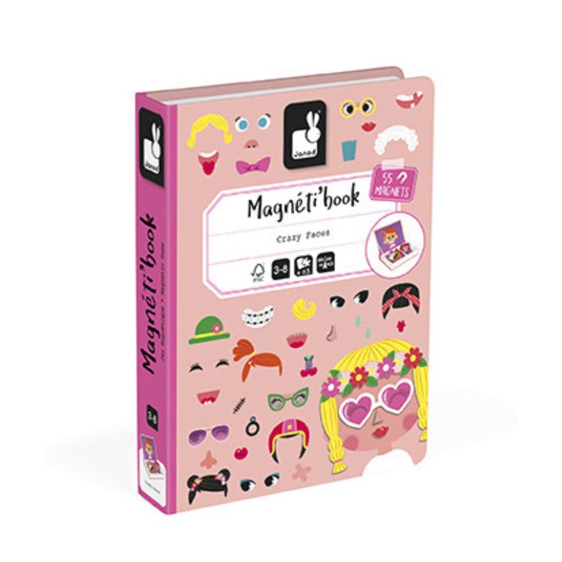 Livro Magnético Crazy Faces Rapariga