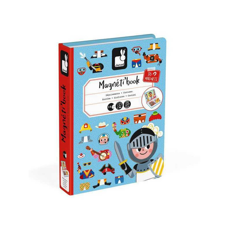 Livro magnetico disfraces menino