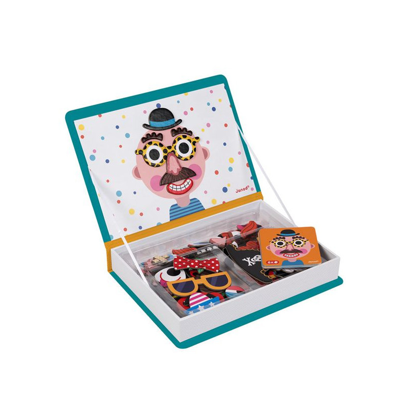 Livro magnetico crazy face menino