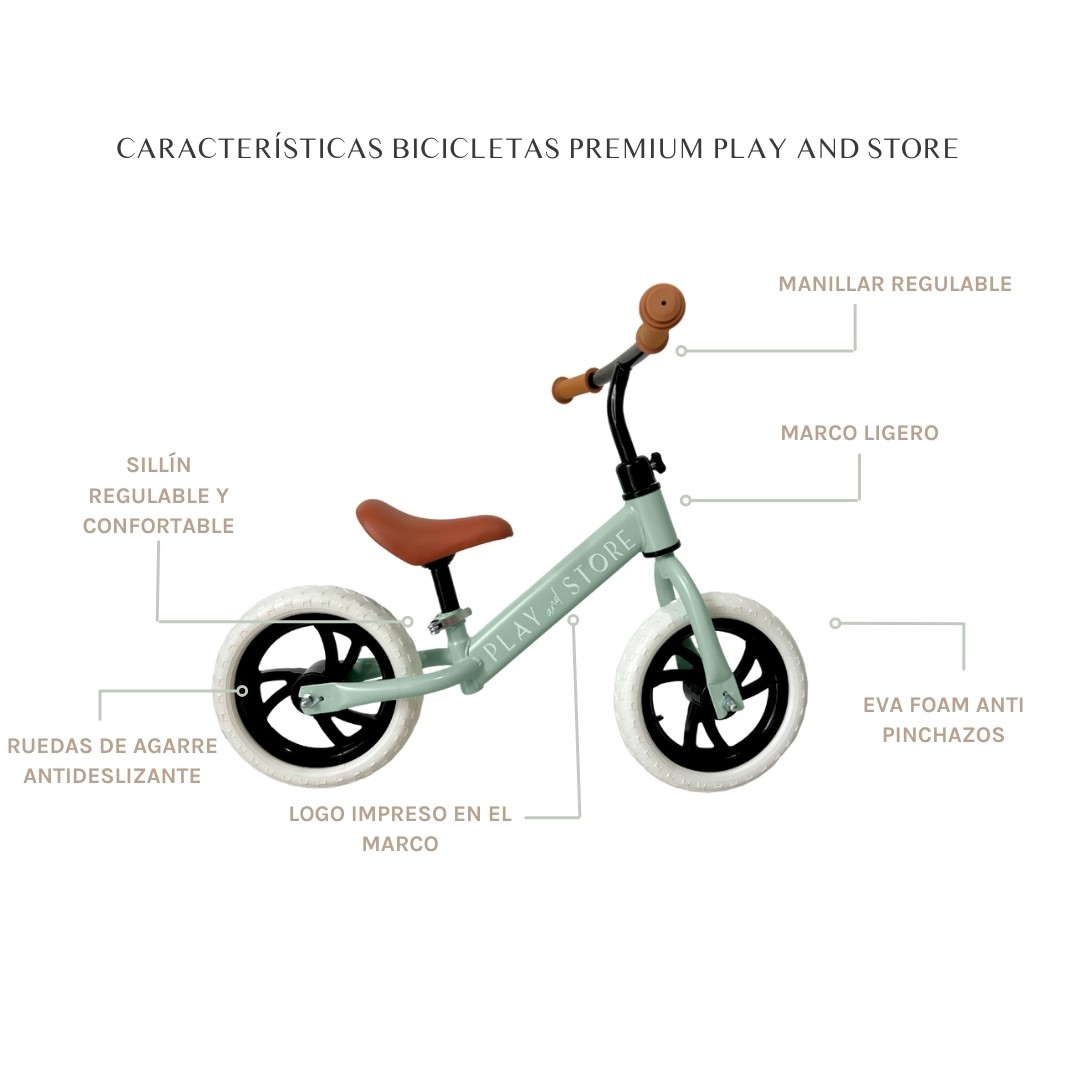 Bicicleta Equilíbrio Premium -  green