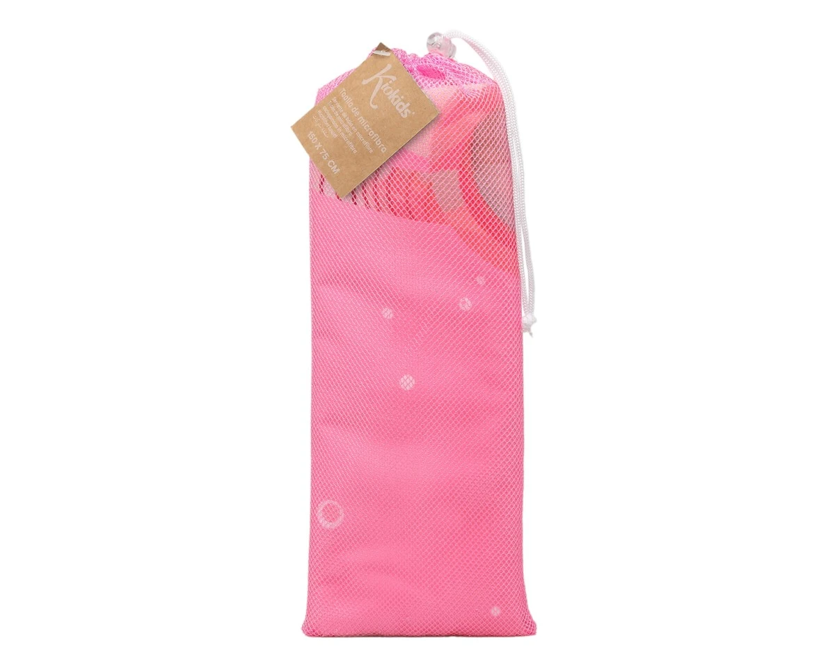 Toalha de praia para crianças rosa