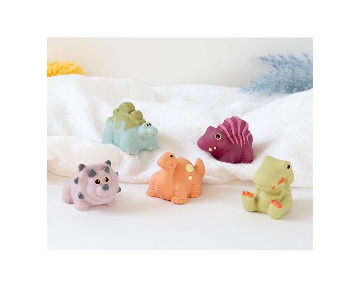 Conjunto de 5 dinossauros anti-mofo