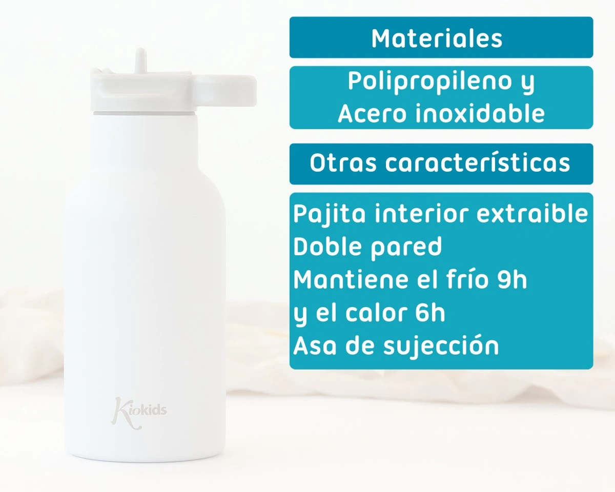 Garrafa cinza de aço inoxidável 350ml