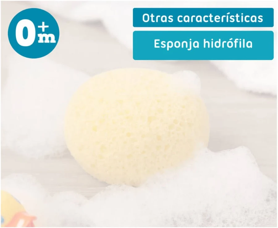 Esponja hidrófila para bebe