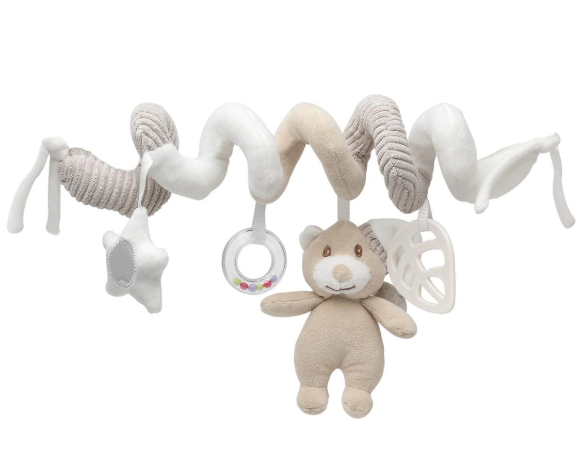 Peluche espiral ursinho bege
