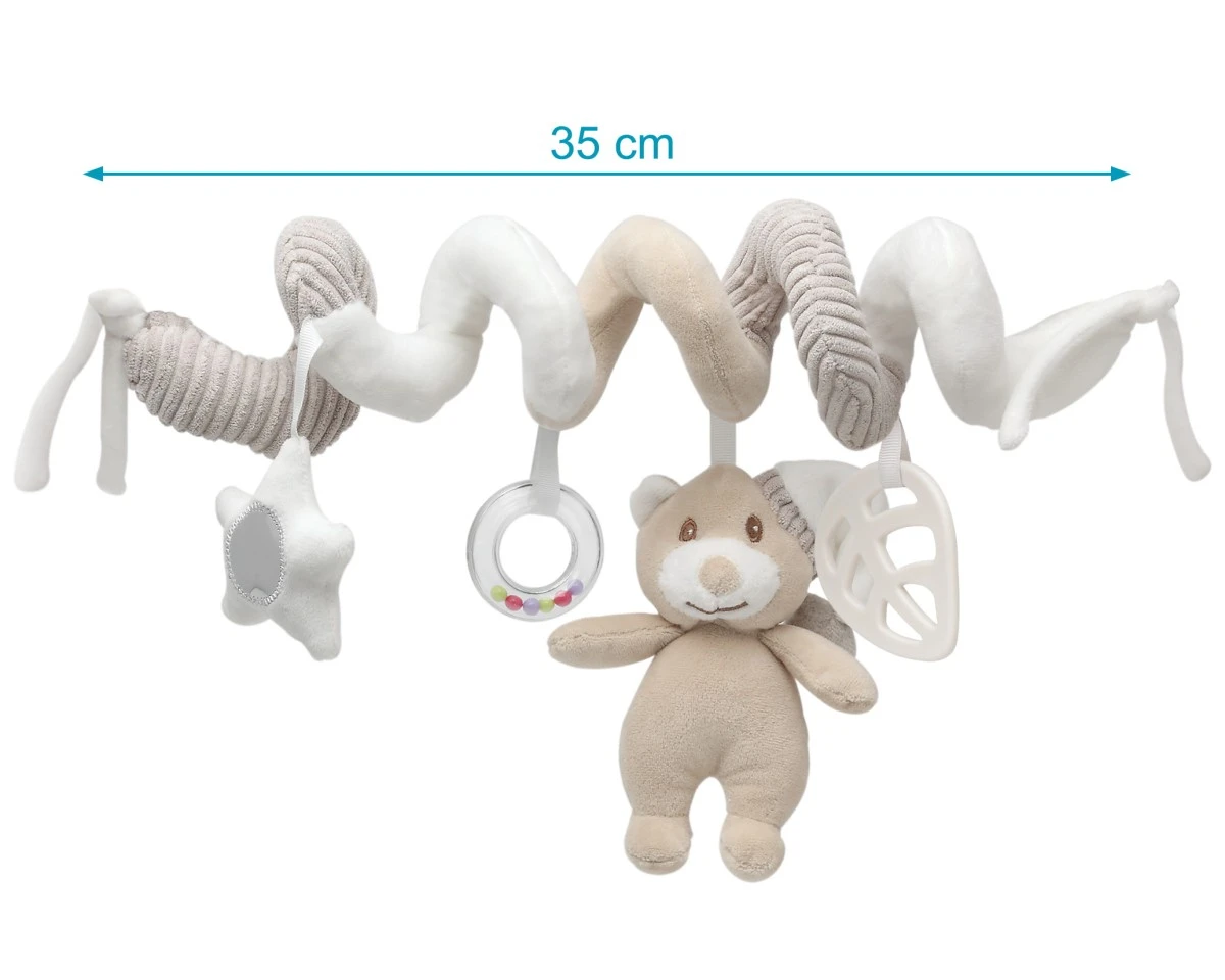 Peluche espiral ursinho bege