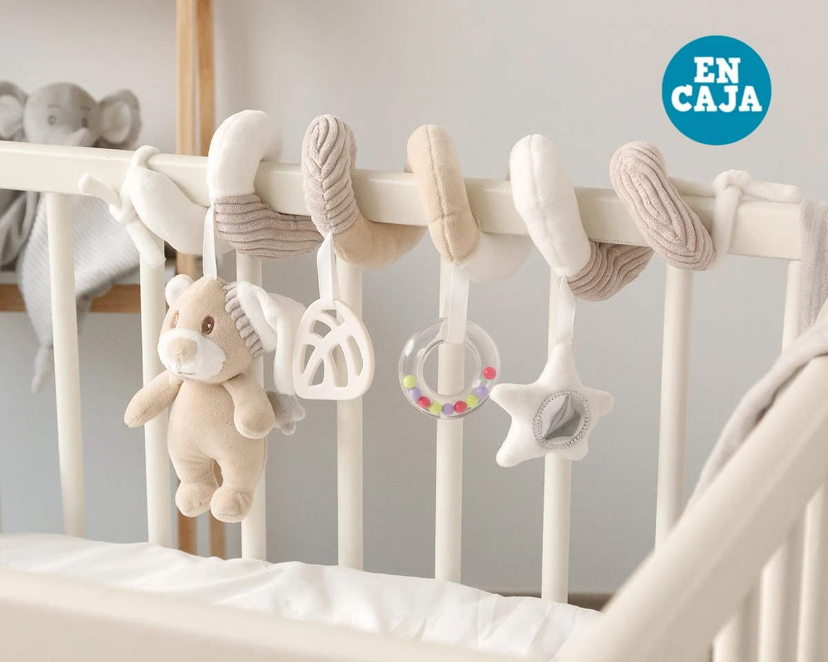 Peluche espiral ursinho bege