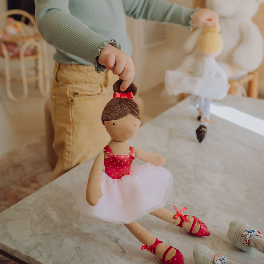 Boneca de pano bailarina - Isadora 35cm