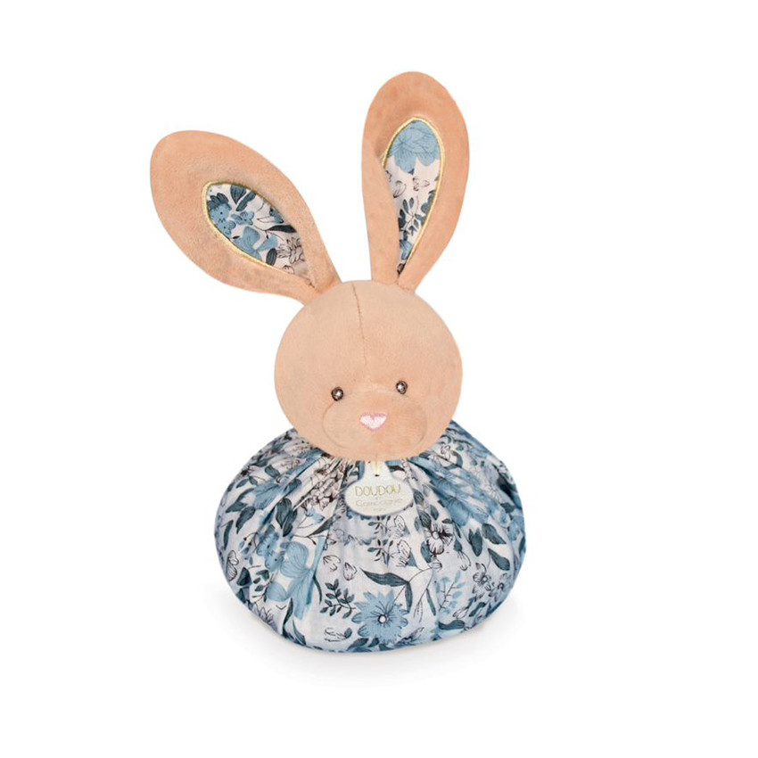 Doudou em forma de bola - coelho azul