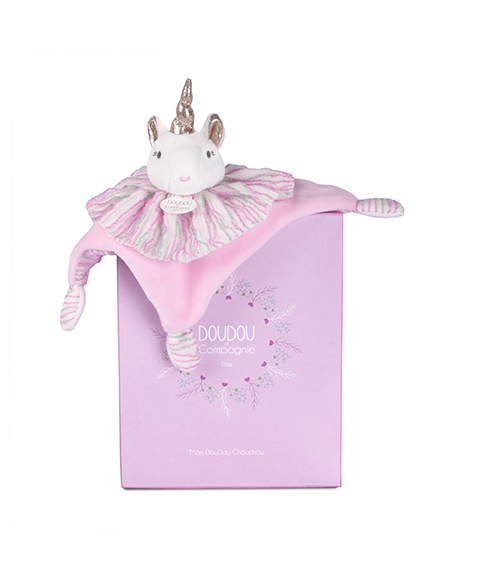 Doudou Unicórnio Plano - 20 cm - Les Chouchoux