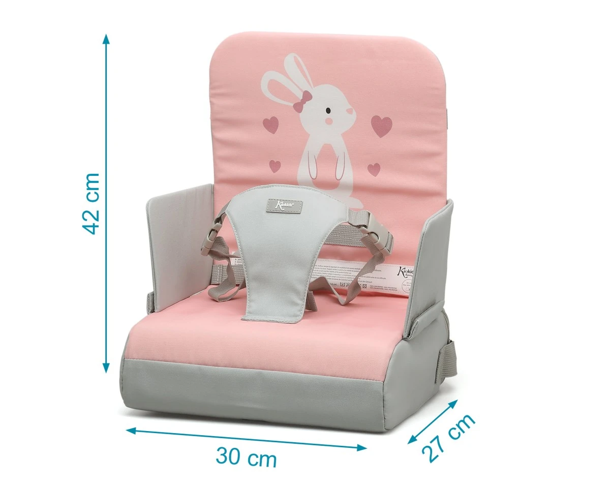 Cadeira de viagem coelho rosa