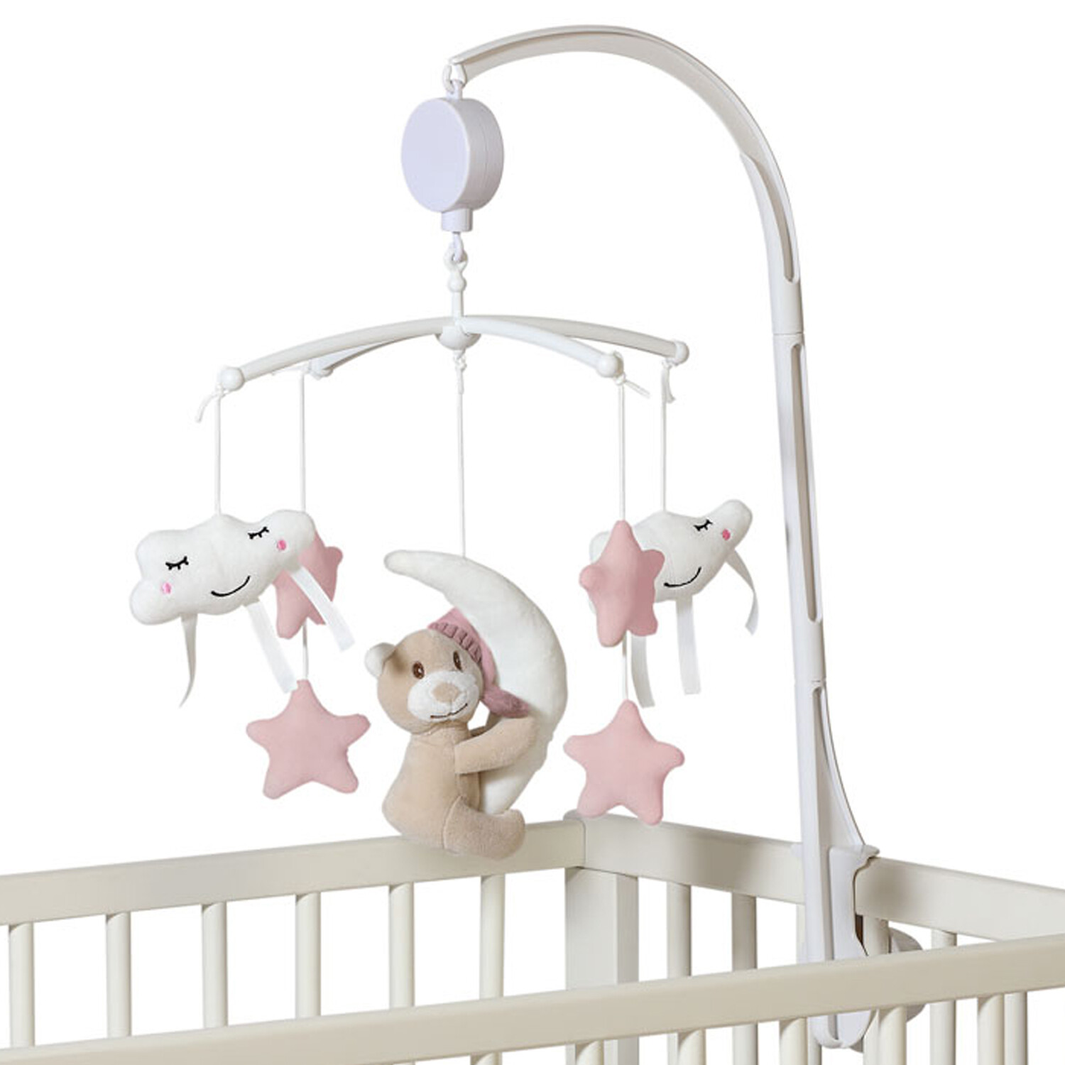 Móbile de berço com ursinho - Rosa