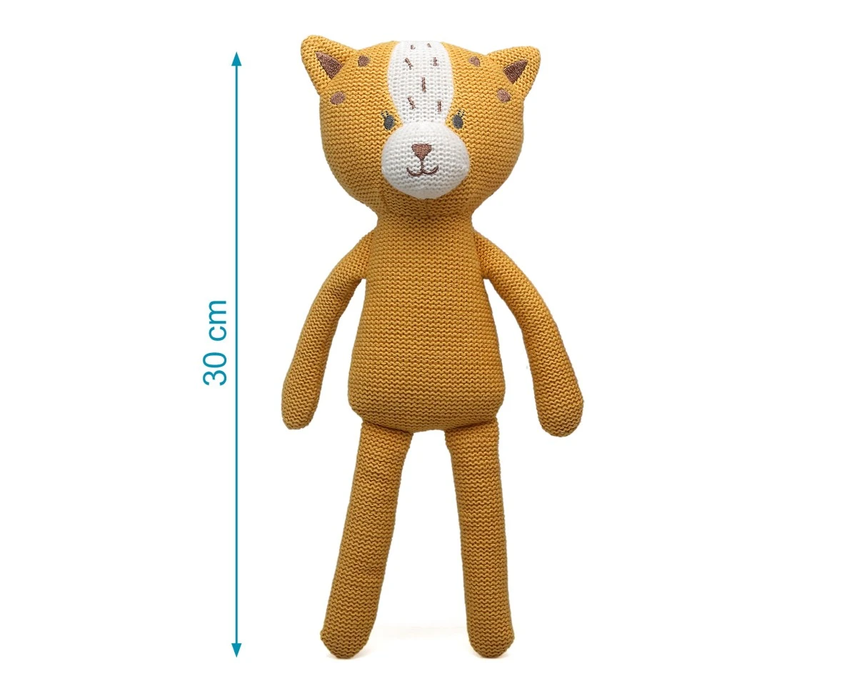 Peluche tigre perna longa algodão