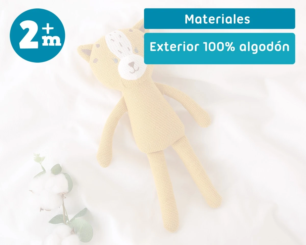 Peluche tigre perna longa algodão