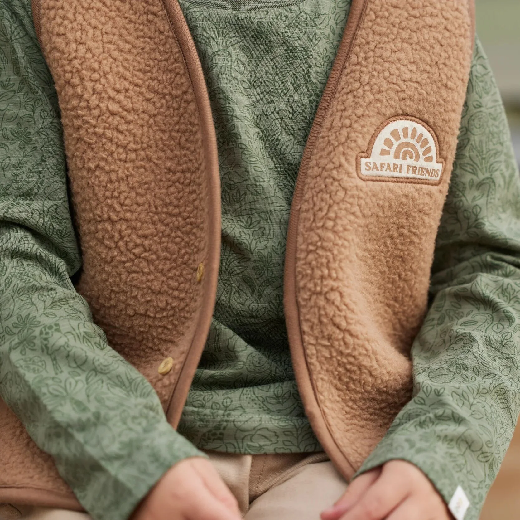 Gilet Safari friends - castanho