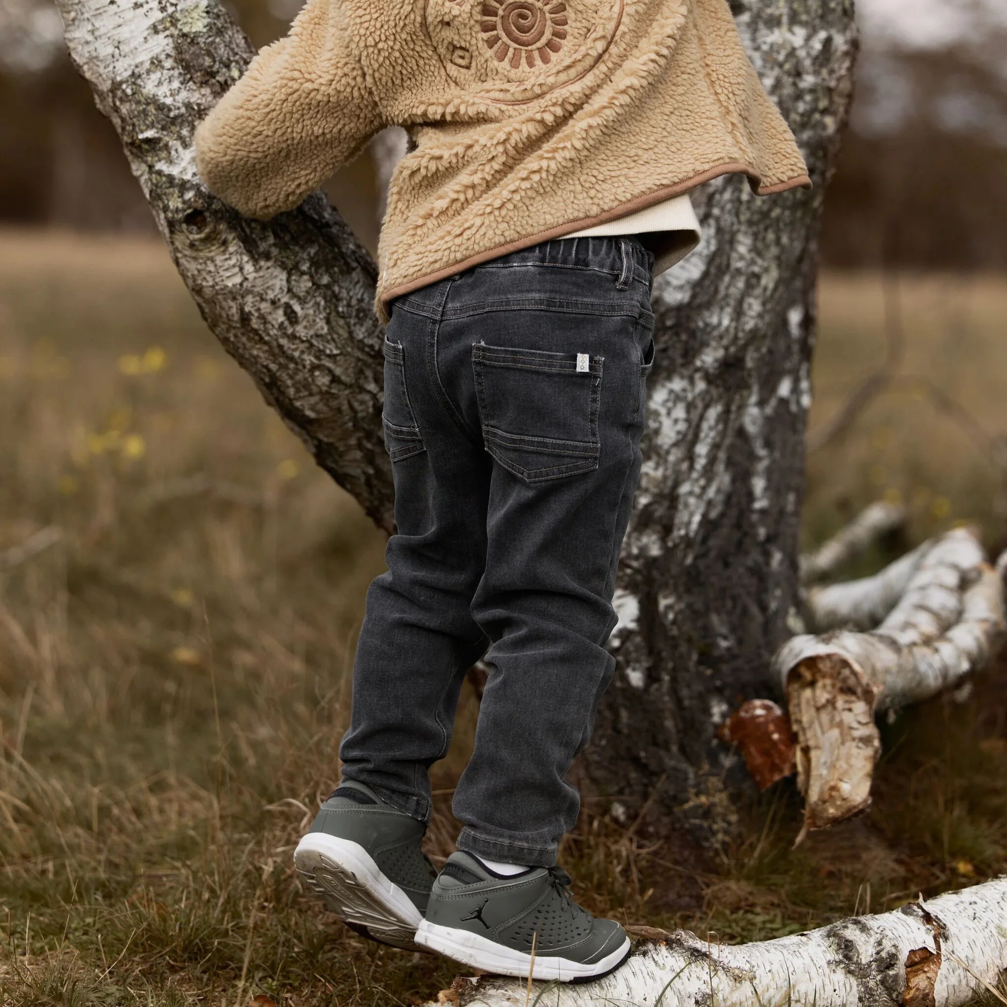 Calça Denim cizento escuro
