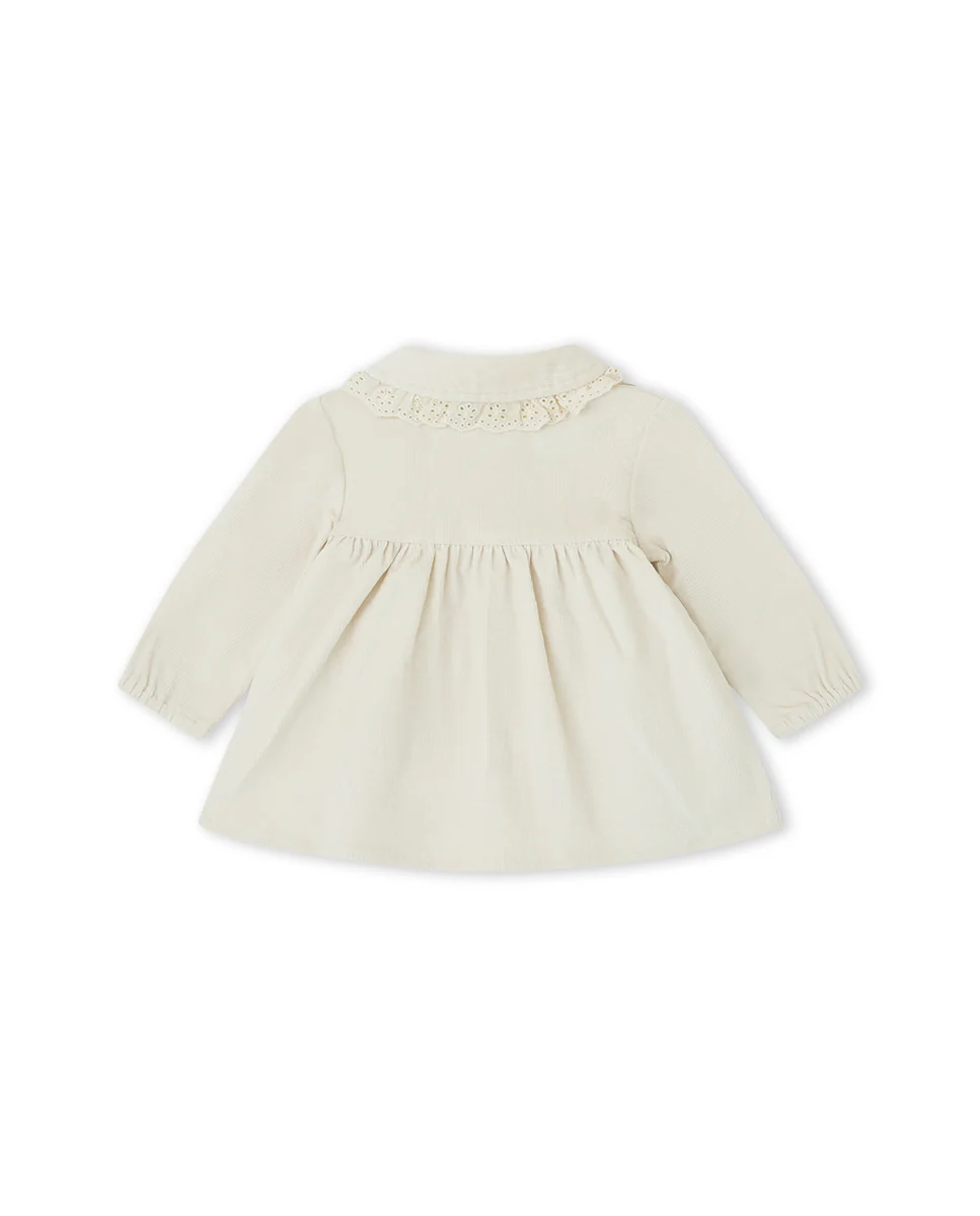 Vestido - com gola redonda