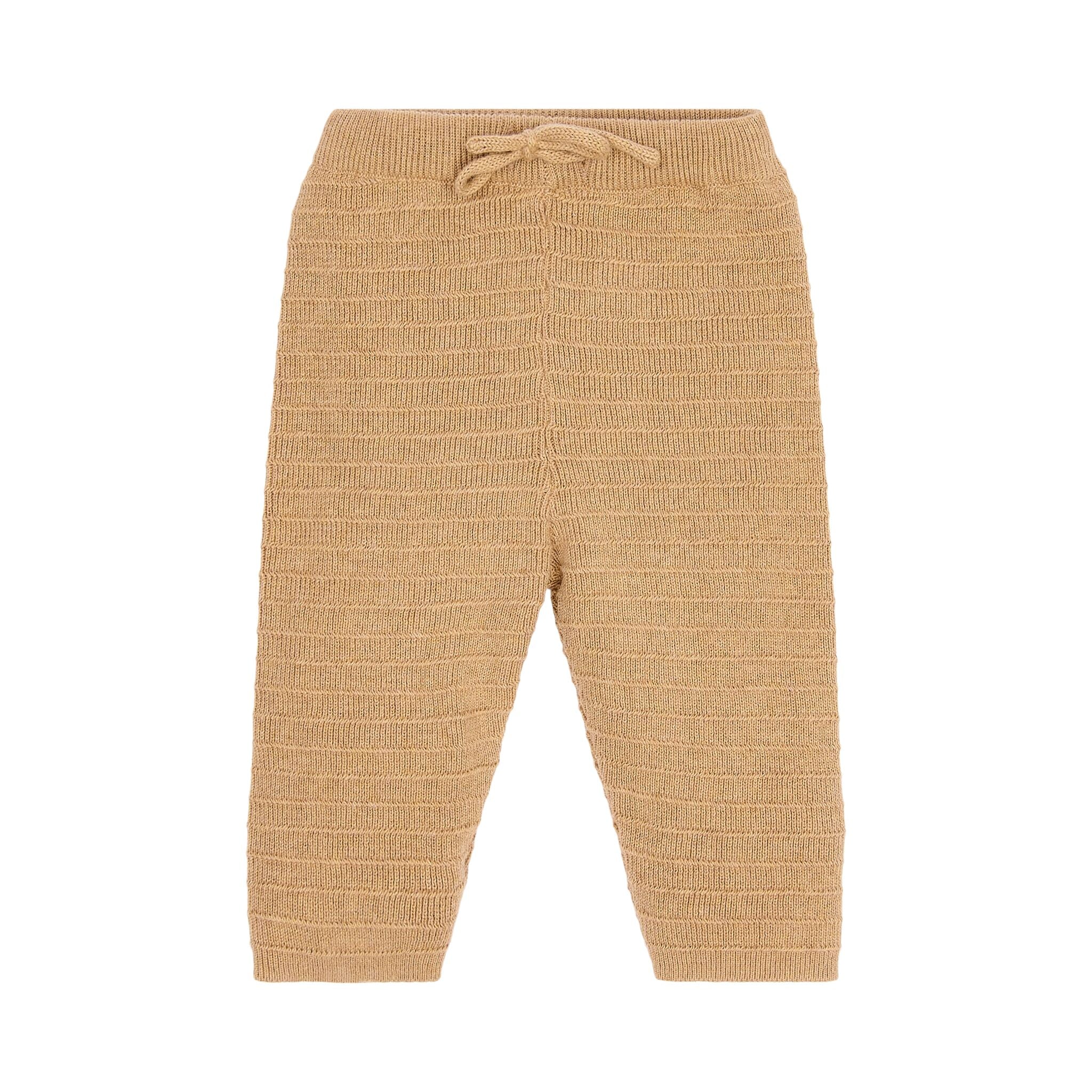 Calças de malha marrom - Soft Tan