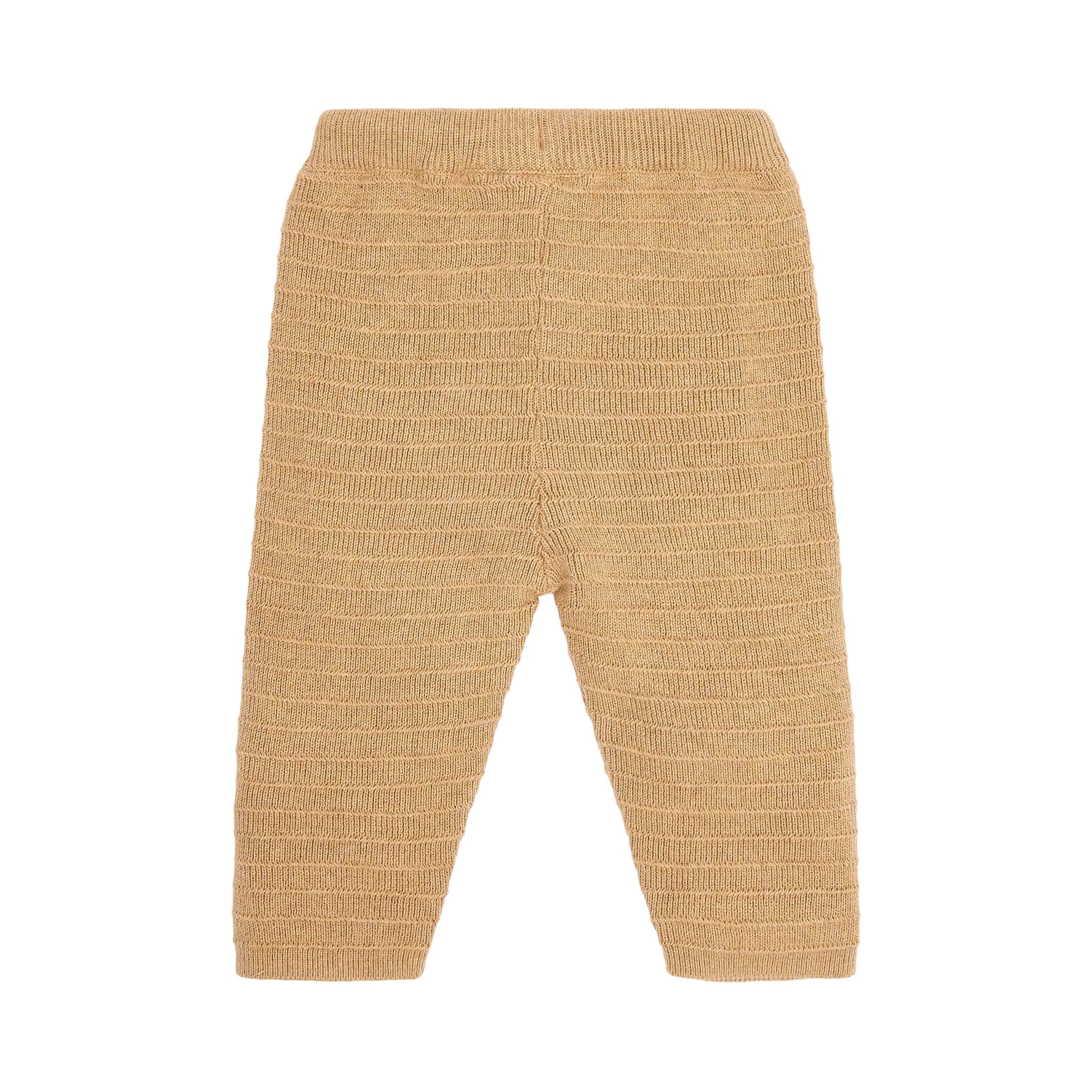Calças de malha marrom - Soft Tan