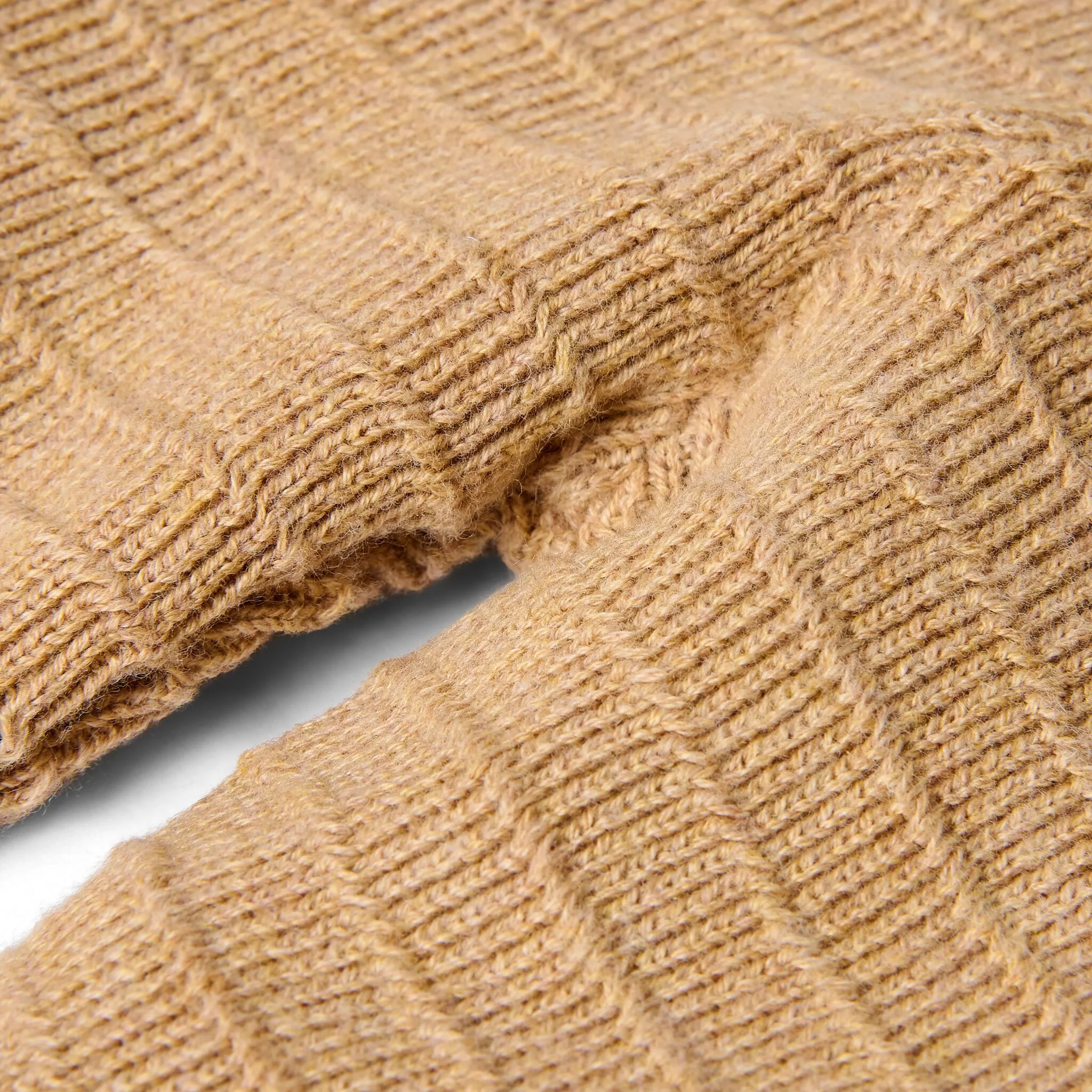 Calças de malha marrom - Soft Tan
