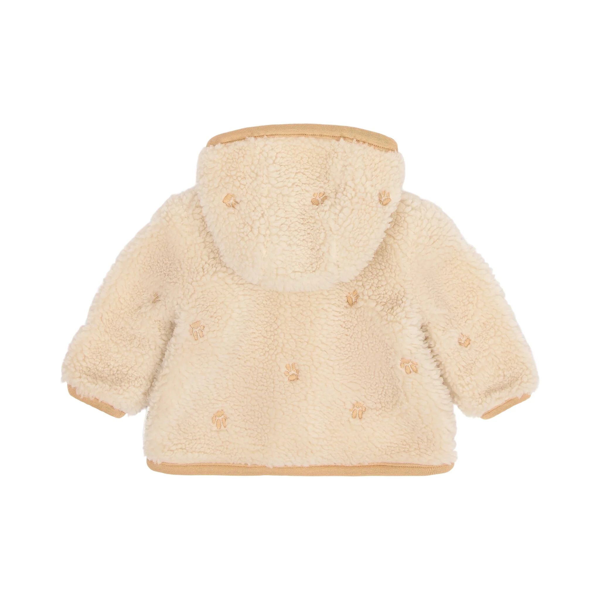 Casaco Teddy com estampa de pata de areia