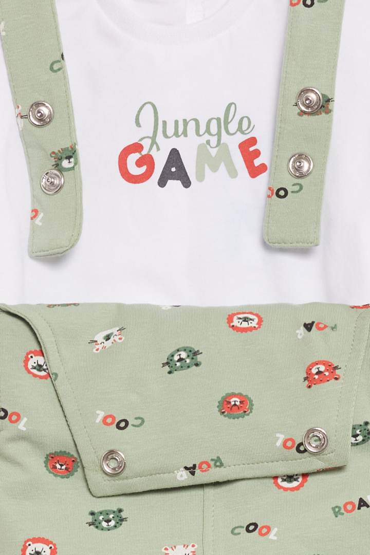Conjunto 2 pcs  Jungle game menino