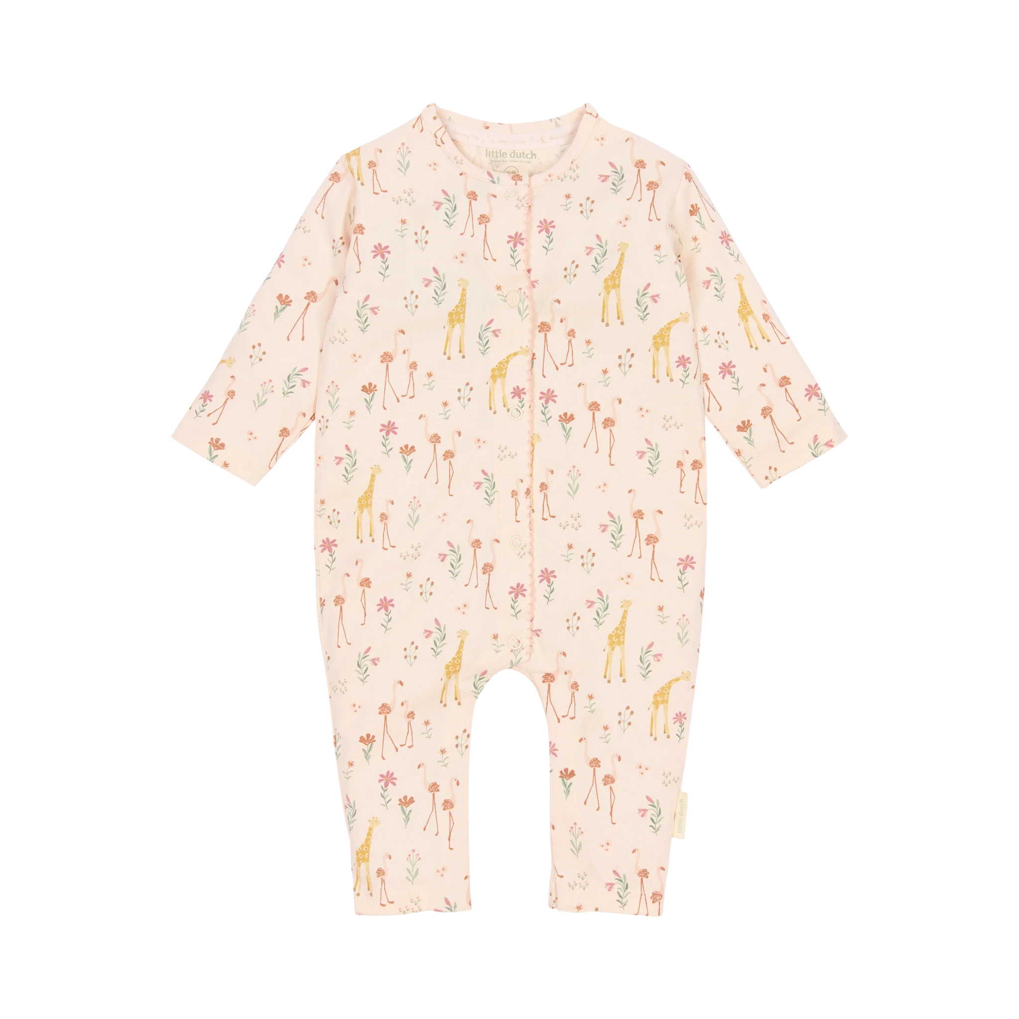 Babygrow com estampa de safari florido - new born
