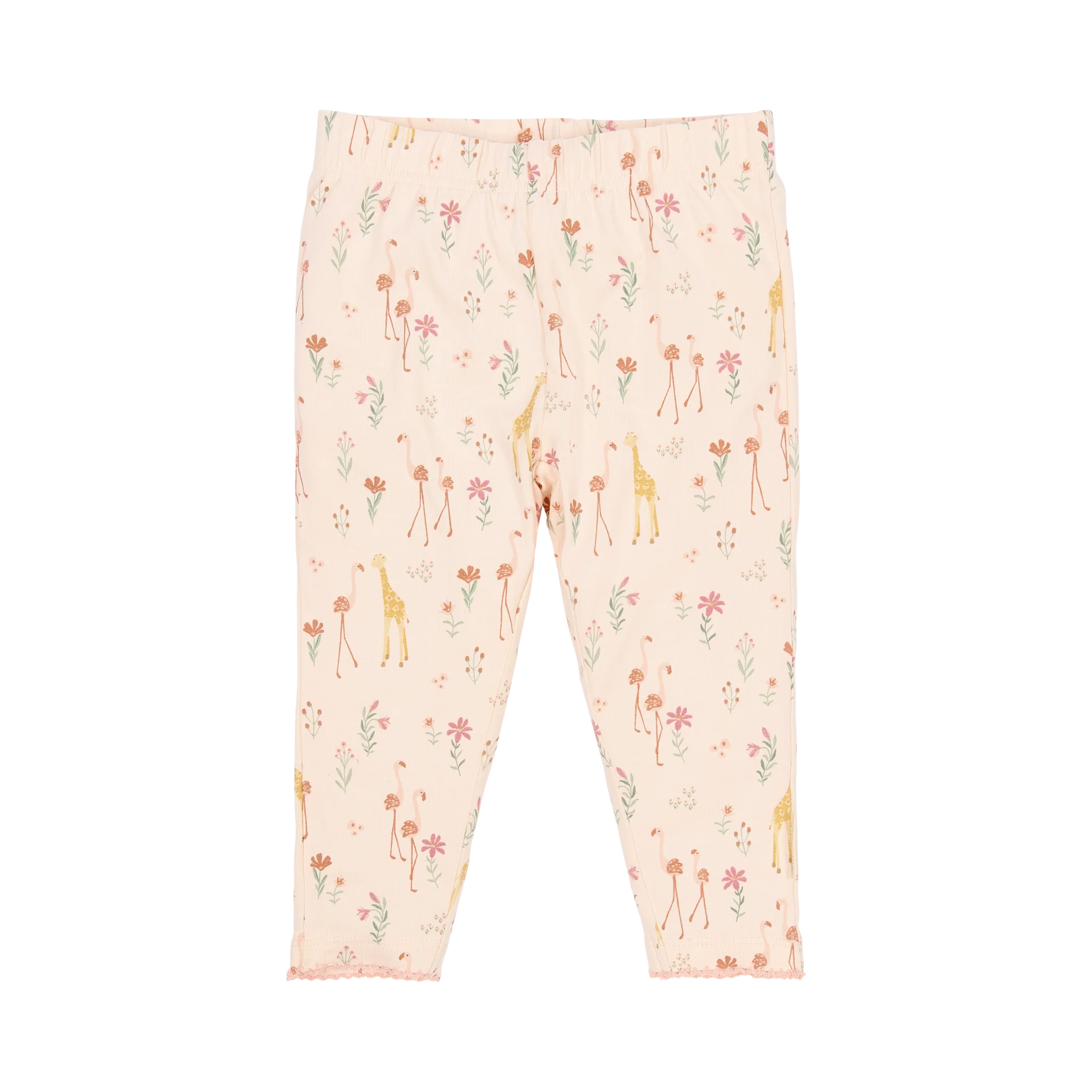 Pijama de duas peças com estampa de safari florido