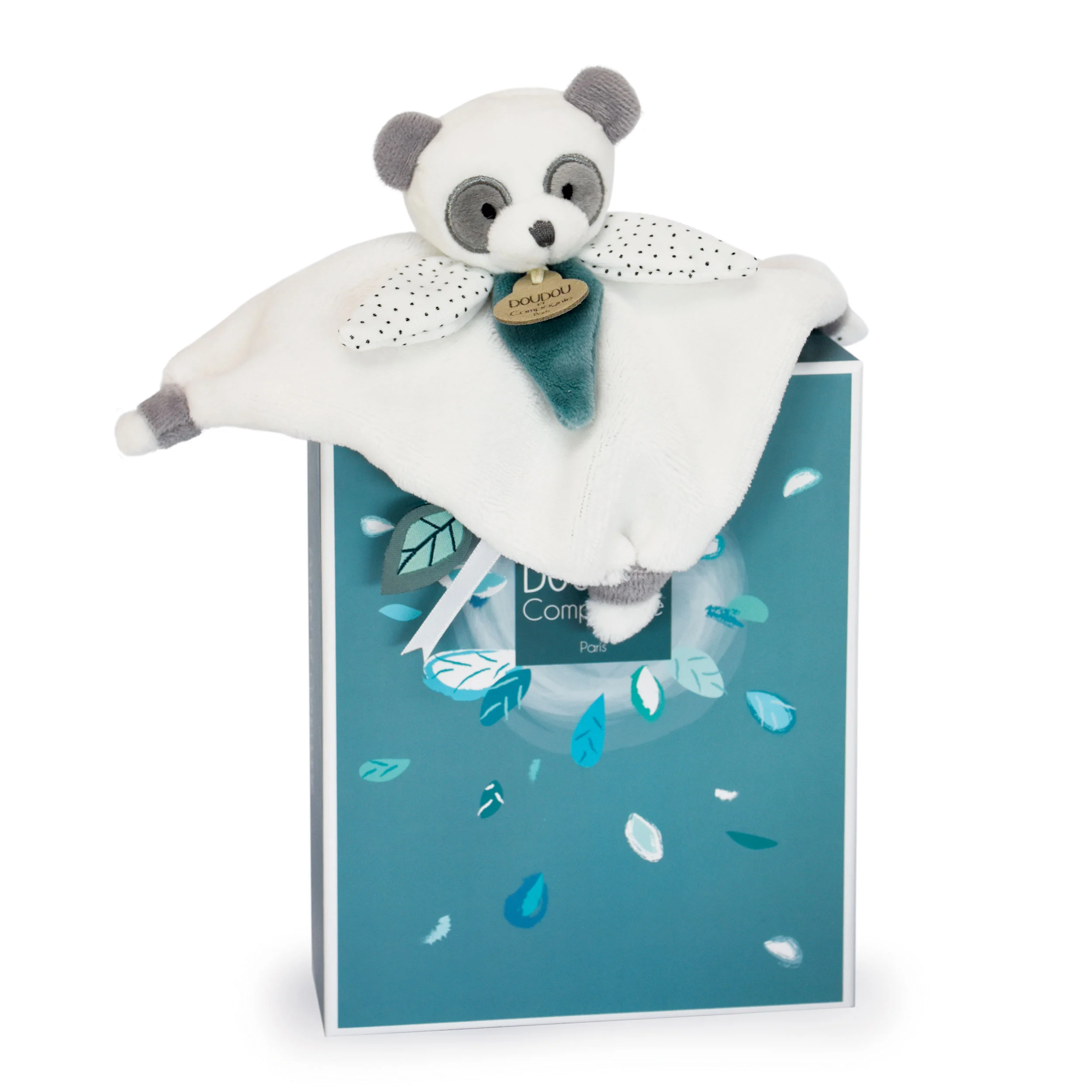 Mini panda de pelúcia verde - 20 cm
